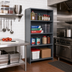 Thumbnail image #2 for Quantum IRONMAN Stationary Closed Steel Shelving Unit with 4 Shelves, 12 x 36 x 39 Inches