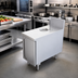 Thumbnail image #2 for La Rosa 12-Inch Enclosed Base Utility Stand Bus Cart with Water Filler Unit and Drainer