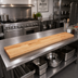 Thumbnail image #2 for John Boos Steam Table Cutting Board, 96 x 10 x 1-3/4 Inch, Northern Hard Rock Maple, Edge Grain, Oil Finish