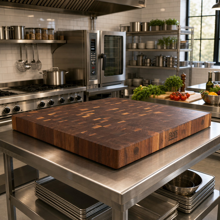 Product image #2 for John Boos Boos Block End Grain Walnut Island Countertop, 36" x 32" x 7" Thick