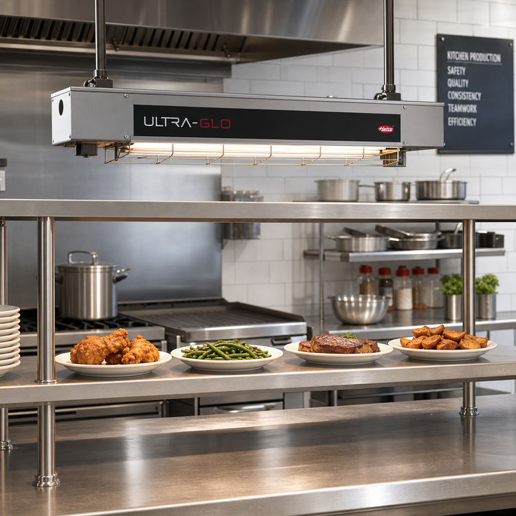 Product image #2 for Hatco Ultra-Glo 66-Inch Double Ceramic Infrared Strip Heat Lamp Foodwarmer