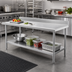 Thumbnail image #2 for Spec-Master Marine Series Stainless Steel Work Table with 4-1/2