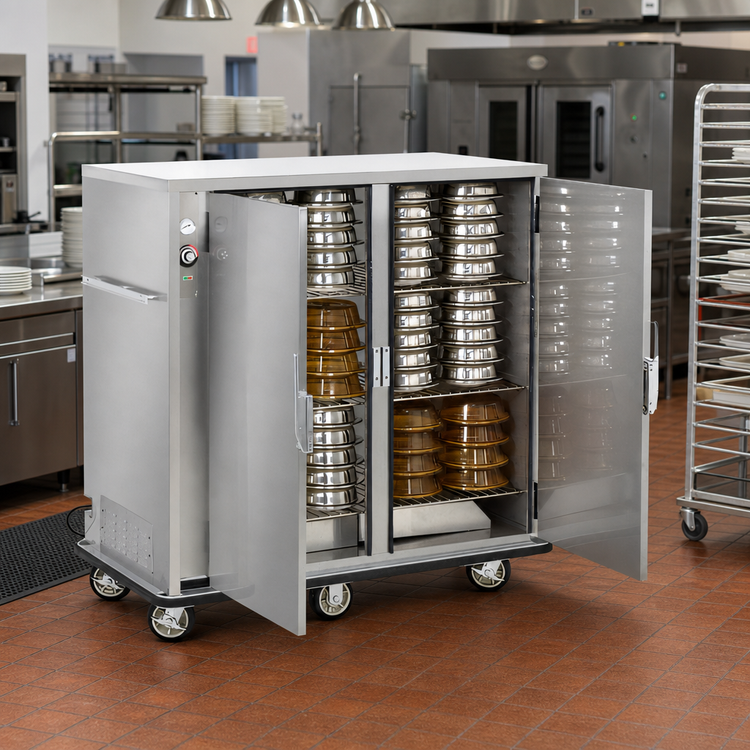 Product image #2 for FWE A-Series Heated Banquet Transport & Serve Cabinet, Double Door, 120 Covered Plate Capacity