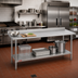 Thumbnail image #2 for Duke 416S-24120-2R Stainless Steel Work Table with 1-1/8-Inch Riser, 120 x 24 Inches