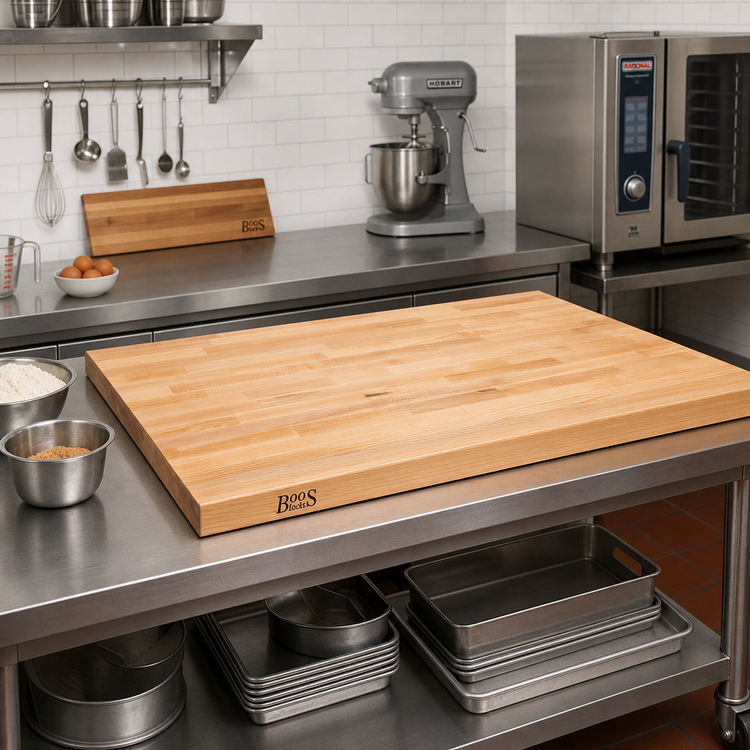 Product image #2 for John Boos 36 x 30-Inch Edge Grain Northern Hard Rock Maple Wood Bakers' Table Top