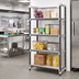 Thumbnail image #2 for Cambro Camshelving Elements XTRA 4-Shelf Stationary Starter Shelving Unit, 21-Inch Deep x 36-Inch Wide x 84-Inch High, Speckled Gray