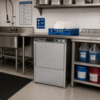 Thumbnail image #2 for Champion UH330B High-Temperature Undercounter Dishwasher, 24 Racks/Hour, 20" x 20" Rack, Built-In Electric Booster