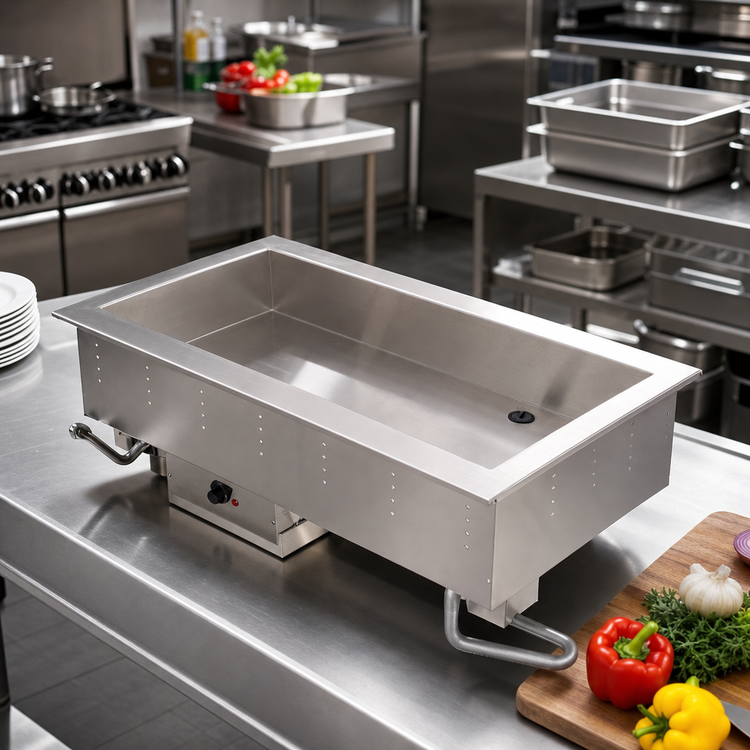 Product image #2 for Vollrath 5-Pan Electric Top-Mount Bain Marie Drop-In Hot Well