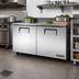 Thumbnail image #2 for True 2-Section Undercounter Refrigerator with Solid Doors, 60 3/8