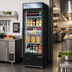 Thumbnail image #2 for Everest Refrigeration EMGR20B One-Section Glass Door Merchandiser Refrigerator, 20 Cu. Ft., Bottom-Mounted Self-Contained, Black Exterior