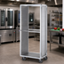 Thumbnail image #2 for Dinex Closed-Side End-Loading Aluminum Pan Rack for 18 x 26 Trays, 41 Capacity, with 5-Inch Casters