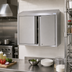 Thumbnail image #2 for BK Resources 30-Inch Wall-Mounted Stainless Steel Wall Cabinet with Locking Hinged Doors