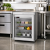 Thumbnail image #2 for Hoshizaki Compact 24-Inch Undercounter Glass Door Reach-In Refrigerator, 3.87 Cu. Ft., Self-Contained Rear-Mounted, Stainless Steel