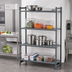 Thumbnail image #2 for Cambro Camshelving Basics Plus 4-Tier Vented Add-On Polymer Shelving Unit, 21 x 30 x 84 Inches, Brushed Graphite
