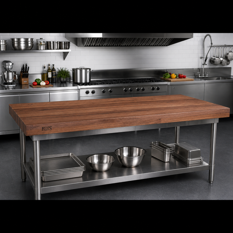 Product image #2 for Boos Block American Black Walnut Edge Grain Kitchen Countertop, 96 x 27 x 1-1/2 Inches