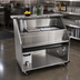 Thumbnail image #2 for Glastender 48-Inch Portable Bar for Stackable Cups with Stainless Steel Top, Ice Bin, and Cup Storage