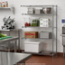 Thumbnail image #2 for Metro Super Erecta Chrome Plated Add-On Wire Shelving Unit, 42W x 21D x 63H, 4 Shelves