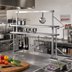 Thumbnail image #2 for Eagle Group 79 Inch Chrome Plated Single-Bar Table-Mounted Pot & Ladle Rack