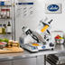 Thumbnail image #2 for Globe SG13-07 Premium Heavy-Duty Advanced Countertop Manual Gravity Feed Slicer, 13-Inch Steel Knife, 220V/50Hz