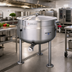 Thumbnail image #2 for Cleveland Range 100-Gallon Direct Steam Full-Jacket Steam Kettle with Open Tri-Leg Base