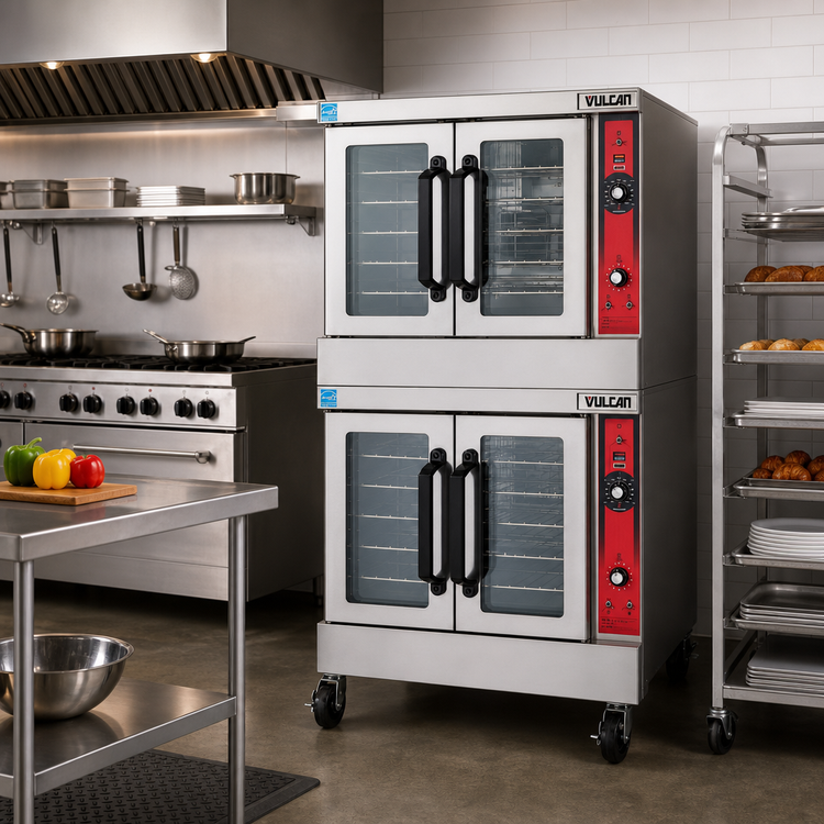 Product image #3 for Vulcan VC44EC Double-Deck Full-Size Electric Convection Oven, Standard Depth, Computer Controls