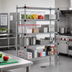Thumbnail image #2 for Quad-Adjust 4-Tier Stationary Wire Shelving Starter Unit, 72