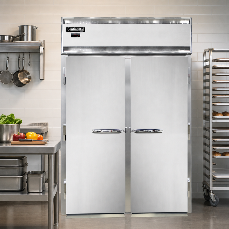 Product image #2 for Continental Refrigerator Designer Line DL2WI-SS-E Extra-High Roll-In Warmer, Two-Section