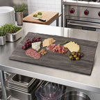 Thumbnail image #2 for American Metalcraft MPLA Rectangular Elm Wood Look Melamine Serving Board, No Handle, 20-7/8 x 12-1/2 x 3/8 Inches Case of 8