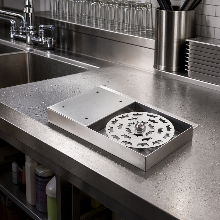 Product image #2 for Krowne Royal Series Stainless Steel Undermount Rinser Faucet, 5 x 9 Inches