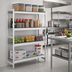 Thumbnail image #2 for Fermostock 4-Tier Corner Expansion Polymer Shelving Unit, 26