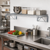 Thumbnail image #2 for Quantum Cantilever Single Wall-Mount Wire Shelf Kit, 42 x 24 Inch, Chrome Plated