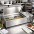 Thumbnail image #2 for Serv-Ware 60-Inch Refrigerated Topping Rail with 12 GN 1/6 Pan Capacity, 304 Stainless Steel, 115V
