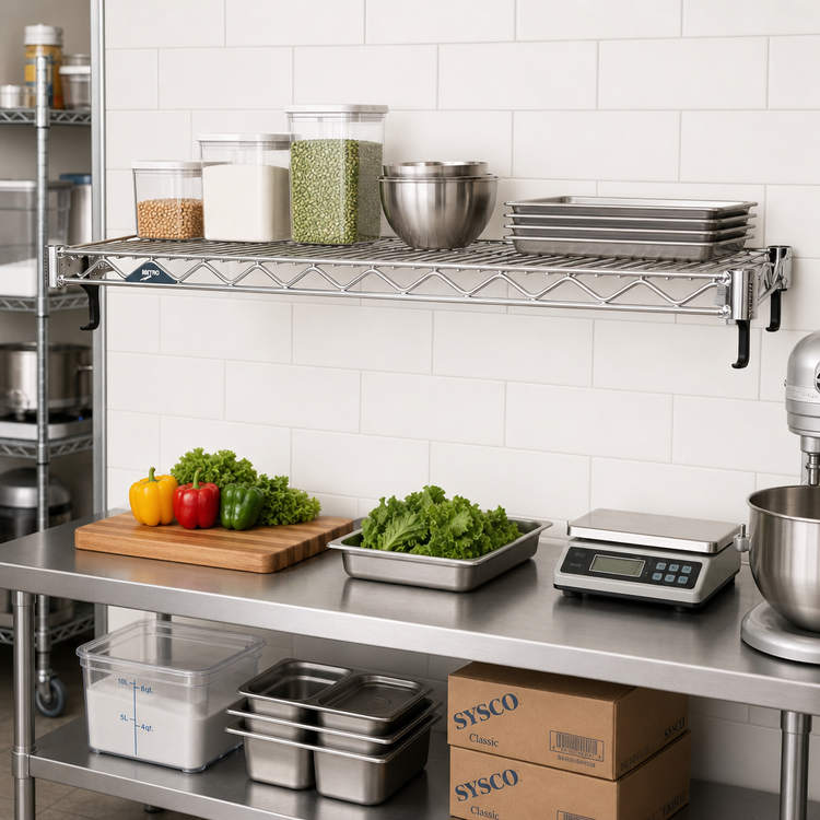 Product image #2 for Metro Super Adjustable Super Erecta 54-Inch x 21-Inch Stainless Steel Wire Shelf