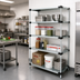 Thumbnail image #2 for Quantum WR86-1436SG Solid Shelving Starter Kit with 4 Solid Shelves, 36 x 12 x 86 Inches