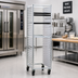 Thumbnail image #2 for Mobile Full-Height End-Loading Aluminum Bun Pan Rack, 30-Pan Capacity
