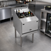 Thumbnail image #2 for Krowne Royal Series Freestanding Underbar Liquor Bottle Display Unit with Removable Locking Cover, 18 x 24 Inches, 16-Bottle Capacity