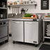 Thumbnail image #2 for Kool-It Signature KUCF-36-2 Double Door Undercounter Freezer, 9.5 Cu. Ft., Stainless Steel, 115V