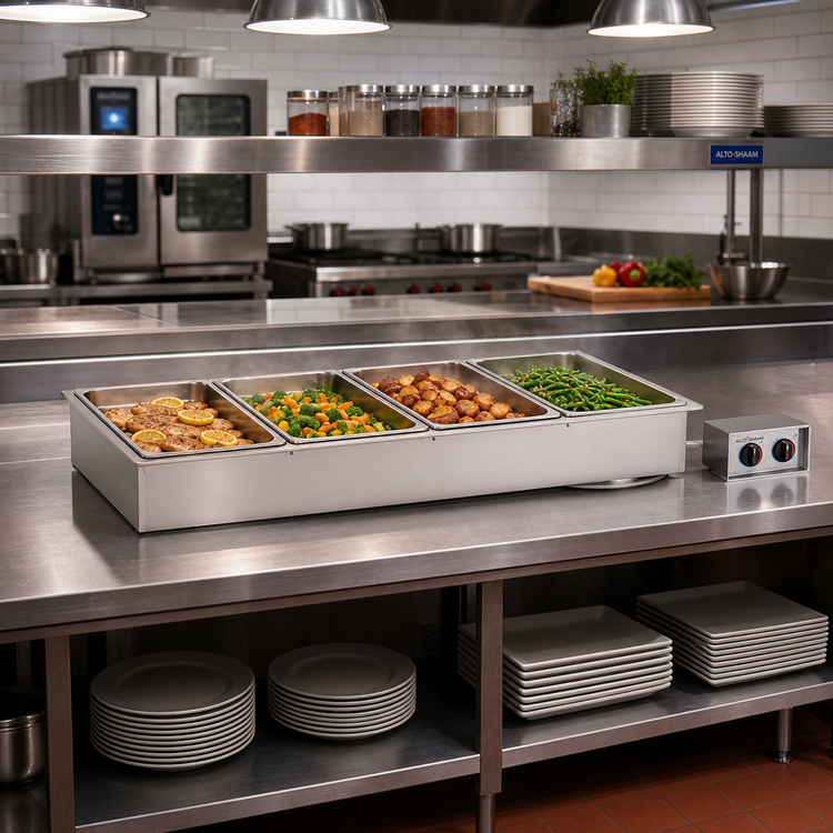 Product image #2 for Alto-Shaam Halo Heat 400-HWI/D6 Drop-In Electric Waterless Hot Food Well Unit, 4 Full-Size Pan Capacity