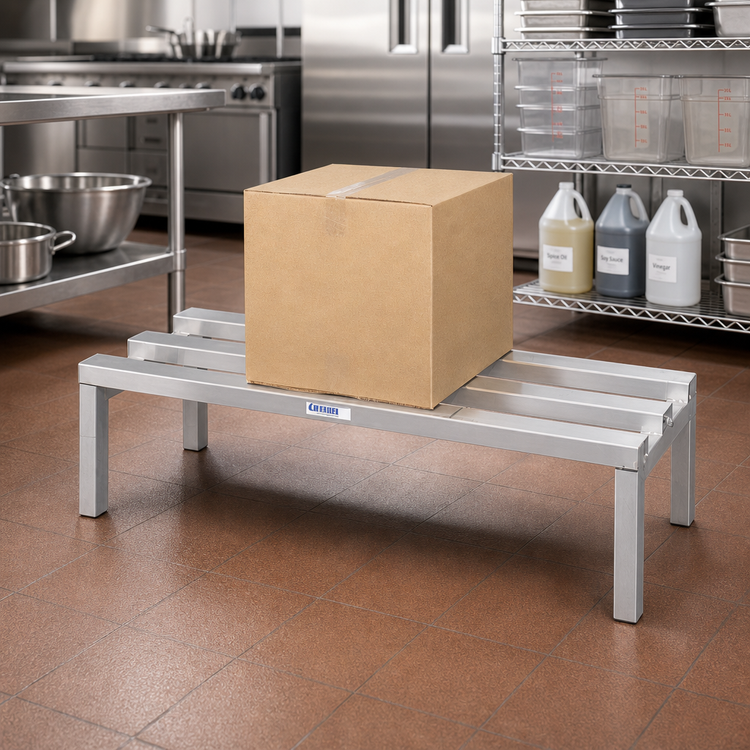 Product image #2 for Channel Manufacturing Promo Series C-Channel Aluminum Dunnage Rack, 54 x 20 x 12 Inches, 2,200 lb. Capacity