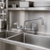 Thumbnail image #2 for T&S Brass equip 8-Inch Centers Wall Mount Mixing Faucet with 10-Inch Swivel Nozzle