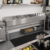 Thumbnail image #2 for Advance Tabco Underbar Basics 96-Inch Stainless Steel 3-Bowl Bar Sink and Ice Bin Combo with Right-Side Ice Bin and Splash-Mount Faucet