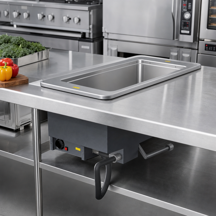 Product image #2 for Vollrath Drop-In Electric Hot Food Well, Auto-Fill, 1 Full-Size 12 x 20 Pan, Wet Operation