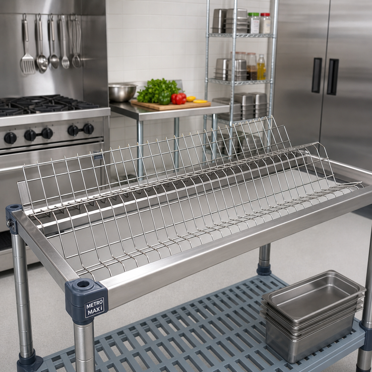 Product image #2 for MetroMax i Type 304 Stainless Steel Drop-In Rack for 24 x 48-Inch Open Frames