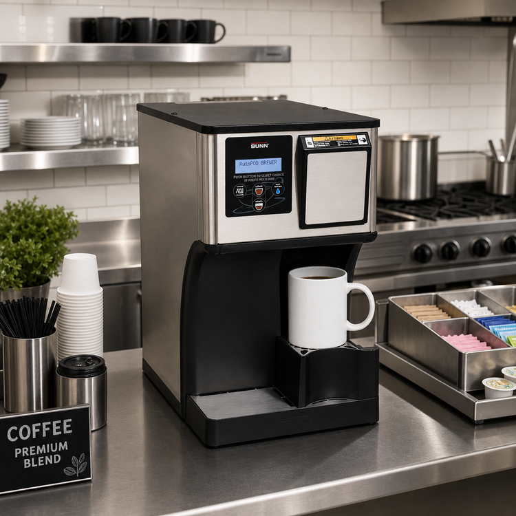 Product image #2 for BUNN My Café AP AutoPOD Automatic Single-Tank Single Cup Coffee and Tea Brewer