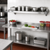 Thumbnail image #3 for Eagle Group Quik-Set Solid Stainless Steel Shelf, 48 x 18 Inches, Flat with Marine Edge, 1,000 lb Capacity