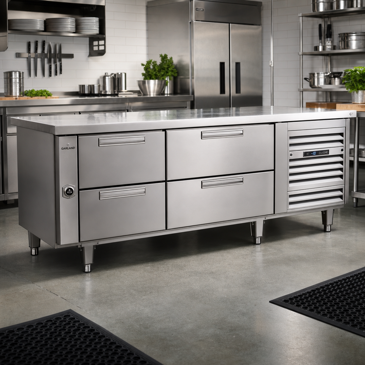 Product image #2 for Garland Polar Cuisine 78-Inch Self-Contained Freezer Drawer Base with 4 Drawers