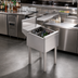 Thumbnail image #2 for Insulated Freestanding Underbar Bottle Storage Bin, Open Chest, 6 Bottle Wells, Stainless Steel, 12 x 24 Inch