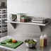 Thumbnail image #2 for Advance Tabco 60-Inch x 18-Inch Wall-Mounted 18/430 Satin-Finish Stainless Steel Shelf