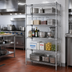 Thumbnail image #2 for Quantum 5-Shelf Stationary Wire Shelving Starter Kit, 30