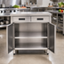 Thumbnail image #2 for BK Resources 36 x 24-Inch 18-Gauge Stainless Steel Optional Removable Shelf for Cabinet Base Chef Tables